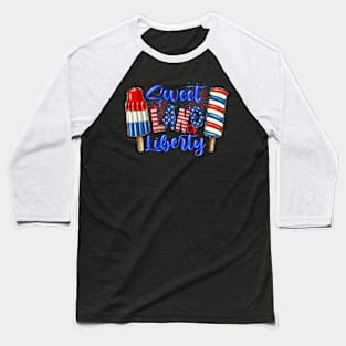 Sweet Land Liberty 4th Of July Cool Patriotic American Baseball T-Shirt